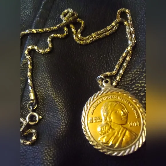 American Indian Relief Counsel Coin Necklace - Picture 2 of 4